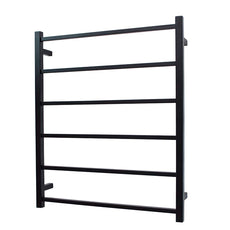 Radiant Square 6 bar Non-Heated Rail 700mmx830mm Matte Black Online at The Blue Space