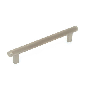 Momo Handles Bellevue Knurled Bar Pull Brushed Nickel