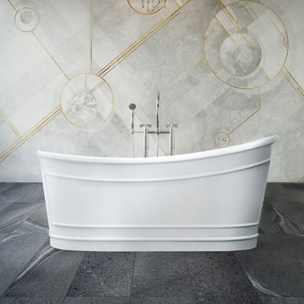 Bel Bagno Ritz Freestanding Bath 1676mm Premium Collection | The Blue Space Designer bath tubs