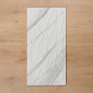 Perisher White Marble Gloss Rectified Ceramic Decor Tile 300x600mm - The Blue Space