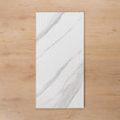 Perisher White Marble Gloss Rectified Ceramic Wall Tile 300x600mm - The Blue Space