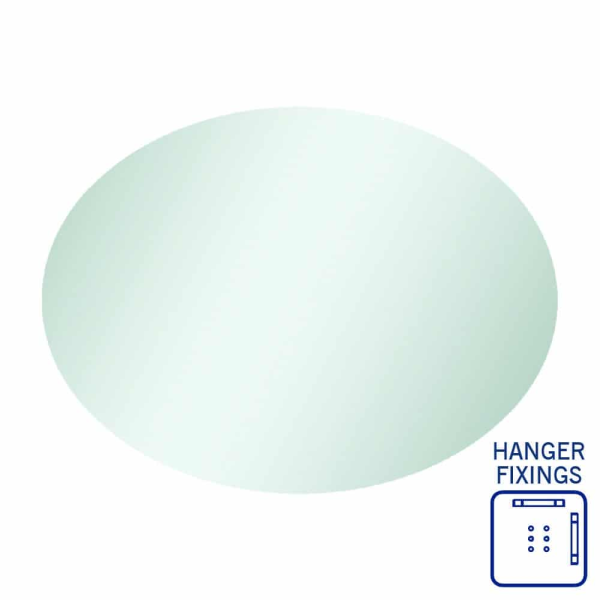 Thermogroup Oval Polished Edge Mirror CO6080HN1 | The Blue Space