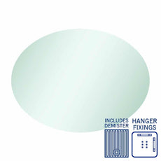 Thermogroup Oval Polished Edge Mirror with Demister - The Blue Space