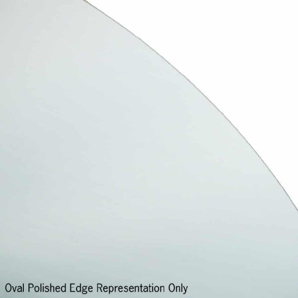 Thermogroup Oval Polished Edge Mirror with Demister CO6080HND2 | The Blue Space
