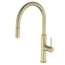 Liano II Pull Down Sink Mixer in Brushed Brass  by Caroma - The Blue Space