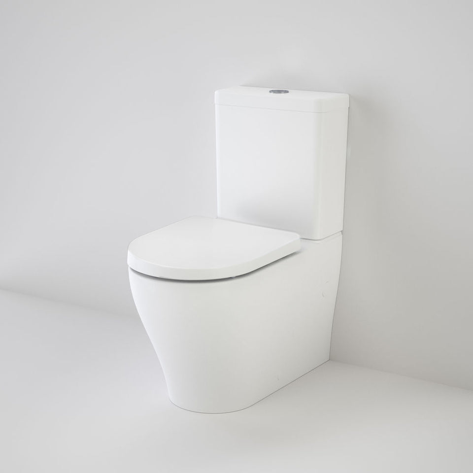 Caroma Luna Slim Wall Faced Toilet Suite - Upgraded Seat Design