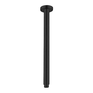 Nero Round Ceiling Arm 300mm Matte Black