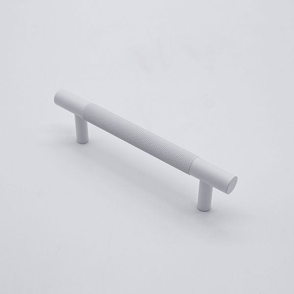 Manovella Charmain Knurled Drawer Pull Matte White online at The Blue Space