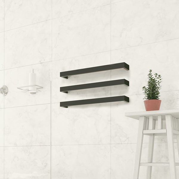 Thermogroup 12V Single Heated Towel Rail 632mm Matte Black
