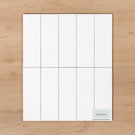 Wategos Gloss White 100x300mm Straight Pattern - The Blue Space