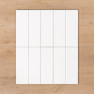 Wategos Gloss White 100x300mm Straight Pattern - The Blue Space