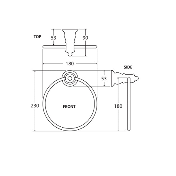 Fienza Lillian Towel Ring
