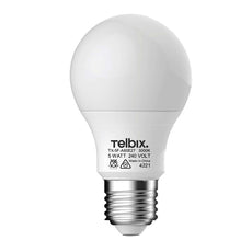 Telbix ES 5W LED A60 Classic Globe Natural White - White | Online at The Blue Space
