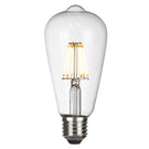 Telbix ES 8W LED ST64 Pilot Globe - Warm White in Clear | Globes online at The Blue Space