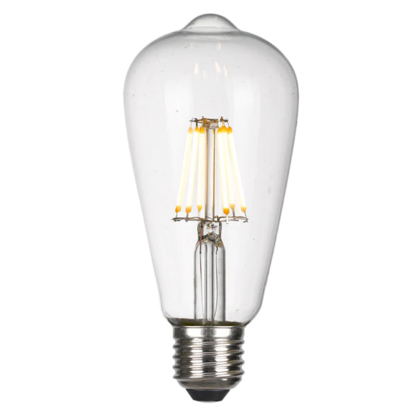 Telbix ES 8W LED ST64 Pilot Globe Warm White - Clear