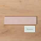 Whitehaven Pink Wavy Satin Ceramic Subway Tile 68x280mm - The Blue Space