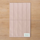 Whitehaven Pink Wavy Satin Ceramic Subway Tile 68x280mm Straight Pattern - The Blue Space