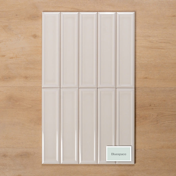 Sample of Whitehaven Porcelain Gloss Frame Ceramic Subway Tile Straight Pattern  - The Blue Space