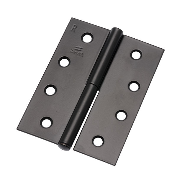 Lane 100 x 75 x 1.6mm Matte Black Lift Off Hinge 2 Pack