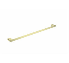 Nero Bianca Single Towel Rail 800mm Brushed Gold | The Blue Space