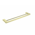 Nero Bianca Double Towel Rail 600mm Brushed Gold | The Blue Space
