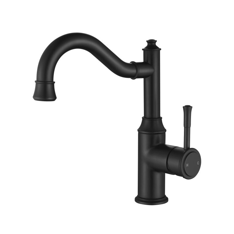 Montpellier High Rise Basin Mixer Black