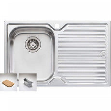 Oliveri Diaz single bowl topmount sink with R/H drainer 1TH - The Blue Space