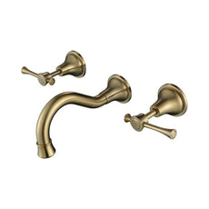 Modern National Montpellier Wall Bath Set Brushed Bronze | The Blue Space