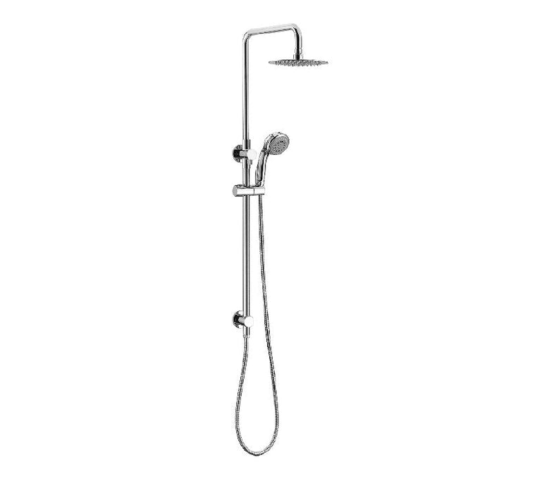 Modern National Star Twin Exposed Rail Shower System ABS Head - Chrome | The Blue Space