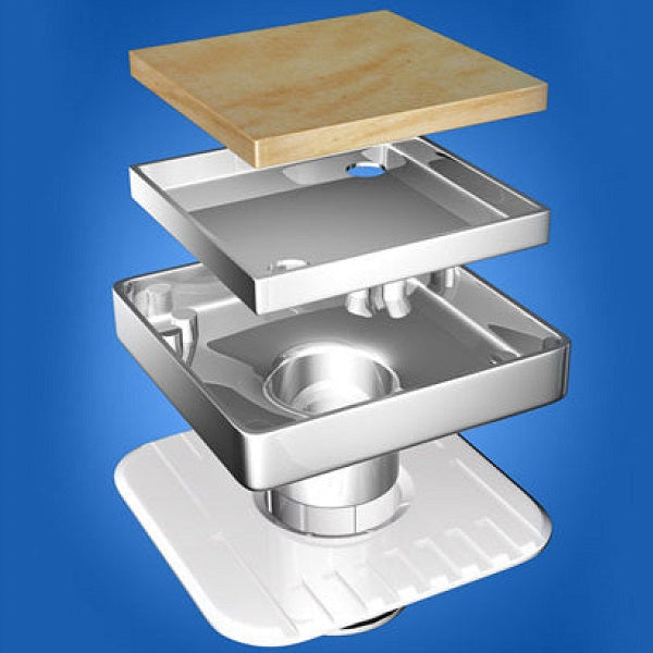 Lowline Megaflex Square 100mm Brushed Nickel