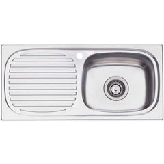 Oliveri Martini Single Bowl Topmount Sink With Drainer