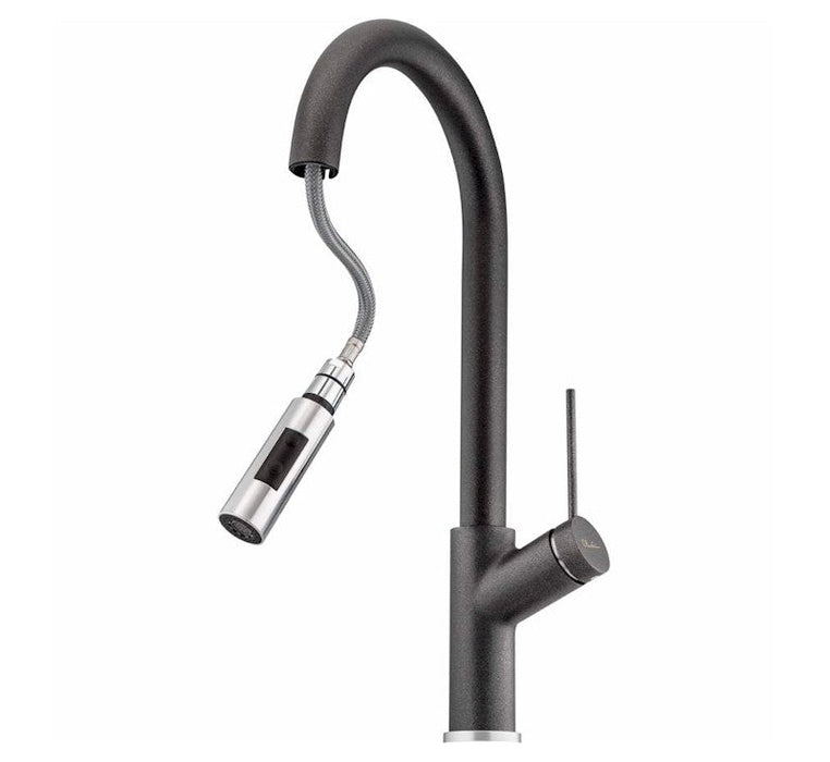 Oliveri Vilo Pull Out Spray Mixer Santorini Black online at The Blue Space | Pull out kitchen mixer taps in black