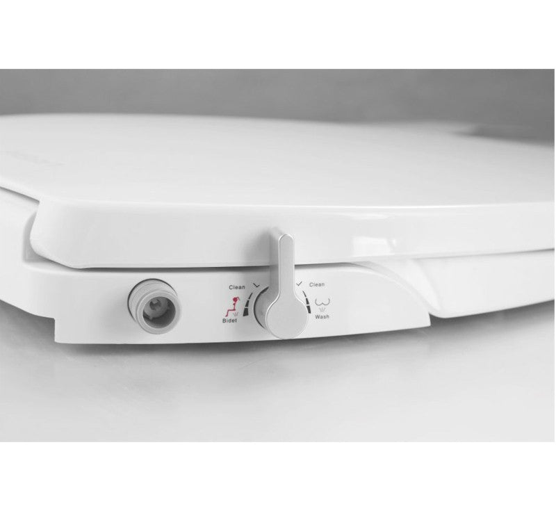 Lafeme Vera Non Electric Bidet Toilet Seat Cold Wash Only lever close up - The Blue Space