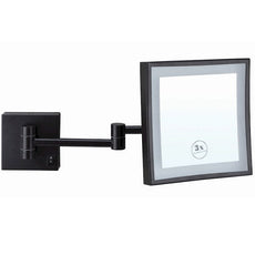 Ablaze Lit Magnifying Square Mirror 3x Mag - Black - The Blue Space