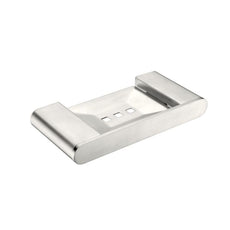 Nero Bianca Soap Dish Holder Brushed Nickel | The Blue Space