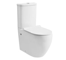 Donna Rimless Wall Faced Toilet Suite Extra Height Reliable - Bathroom Warehouse