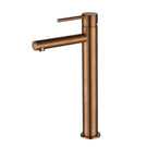 Modern National Star Mini High Rise Basin Mixer PVD Champagne | The Blue Space