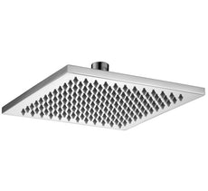 Modern National Square Shower Head Brass 200 x 200mm - Chrome | The Blue Space