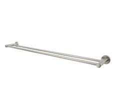 Modern National Mirage Double Towel Rail Brushed Nickel | The Blue Space