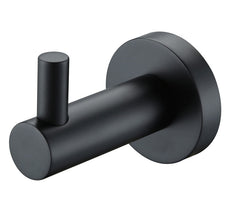 Modern National Mirage Robe Hook Single Matte Black | The Blue Space