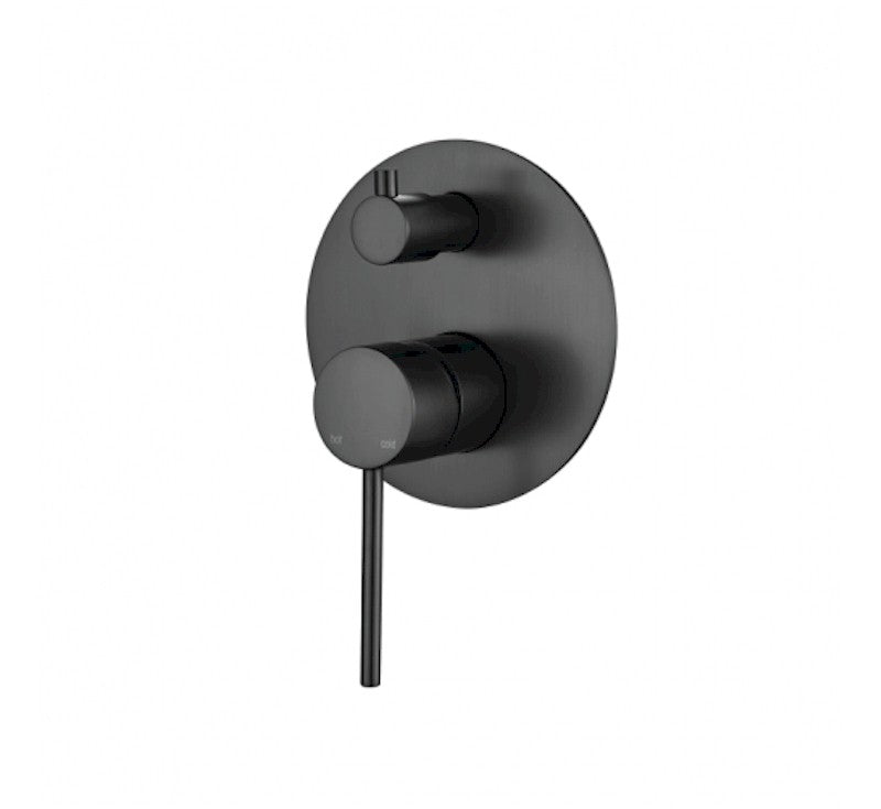 Modern National Star Mini Shower Diverter Mixer Gun Metal | The Blue Space