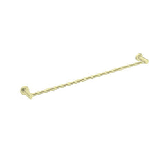Nero Mecca Single Towel Rail 600mm Brushed Gold | The Blue Space