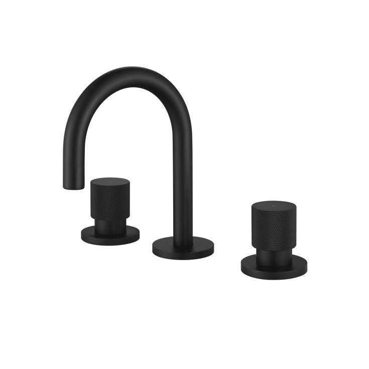 Modern National Cadence 1/4 Turn Basin Set Matte Black | The Blue Space
