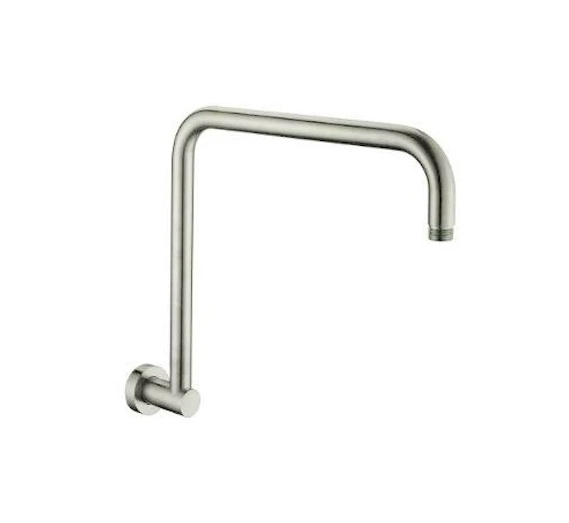 Star High Rise Shower Arm Round 350mm Brushed Nickel