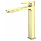 Nero Bianca Tall Basin Mixer Brushed Gold | The Blue Space
