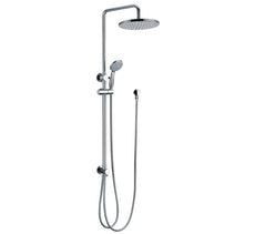 Modern National Star Twin Exposed Rail Shower System 2 Hose - Chrome | The Blue Space