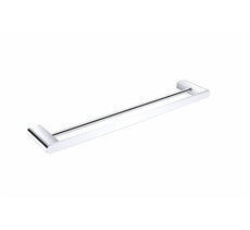 Nero Bianca Double Towel Rail 600mm Chrome | The Blue Space