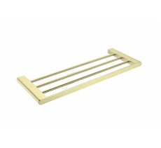 Nero Bianca Towel Rack Brushed Gold | The Blue Space