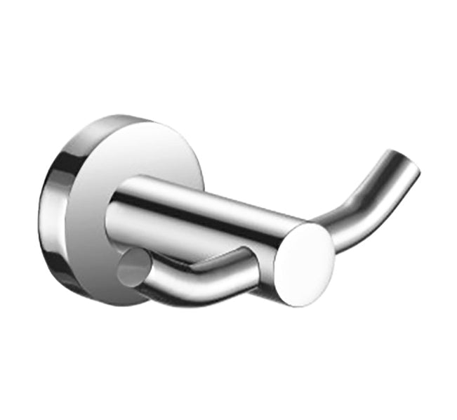 Modern National Mirage Robe Hook Double Chrome | The Blue Space