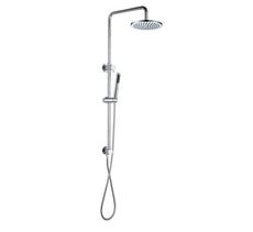 Modern National Star Twin Rail Shower System Brass Head - Chrome | The Blue Space